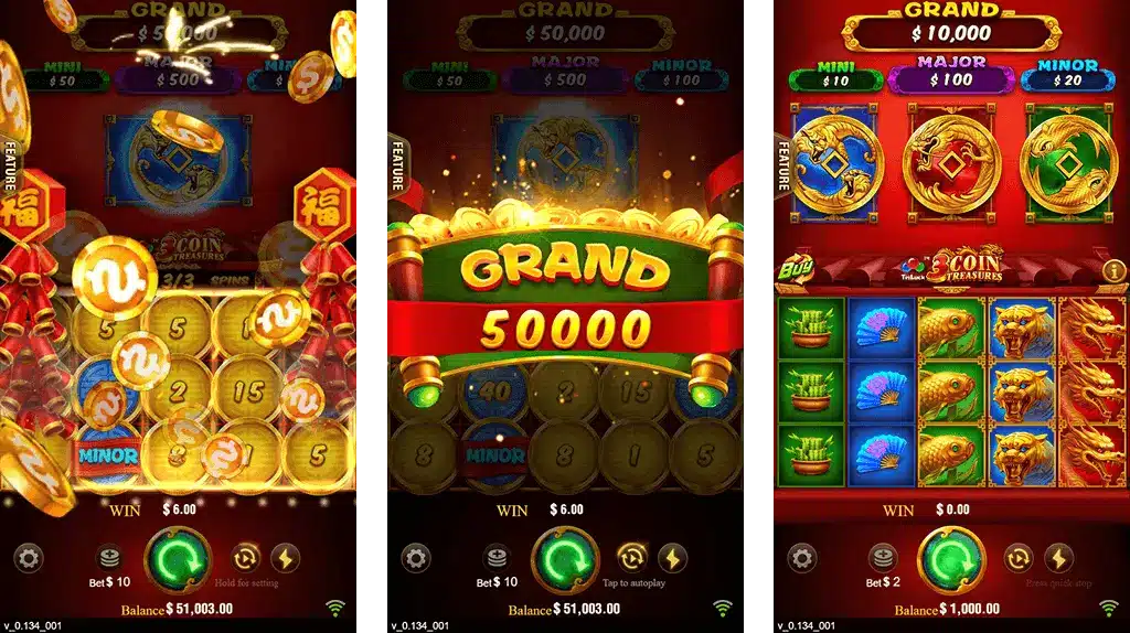 3 Coins 500Casino Bonus